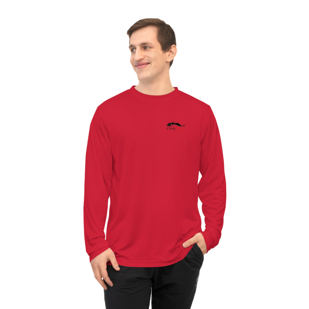 Performance Long Sleeve Shirt — "Only Reds" Fishing Logo