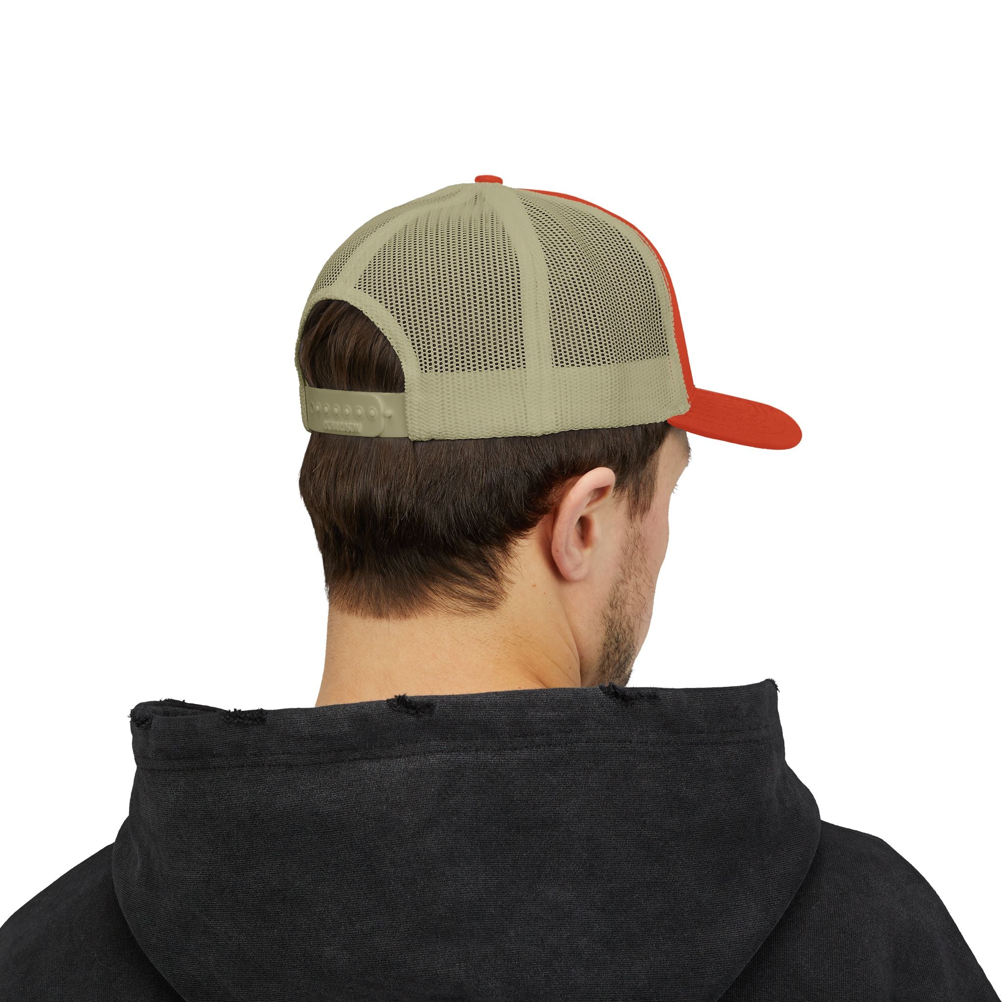 OnlyReds Fishing Trucker Cap — Embroidered Salmon Snapback Hat