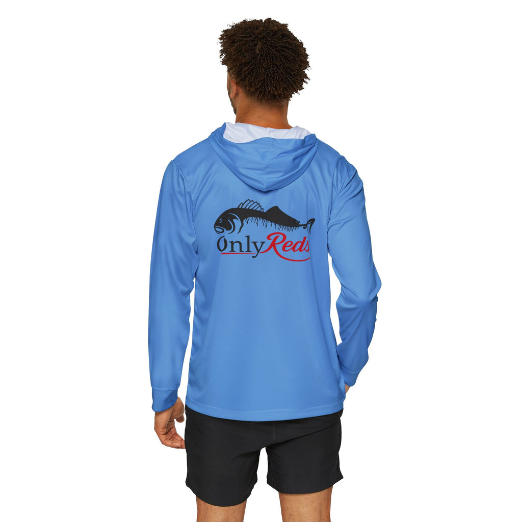 Fishing Hoodie — 'Only Reds' Lightweight Men's Sports Warmup Hoodie