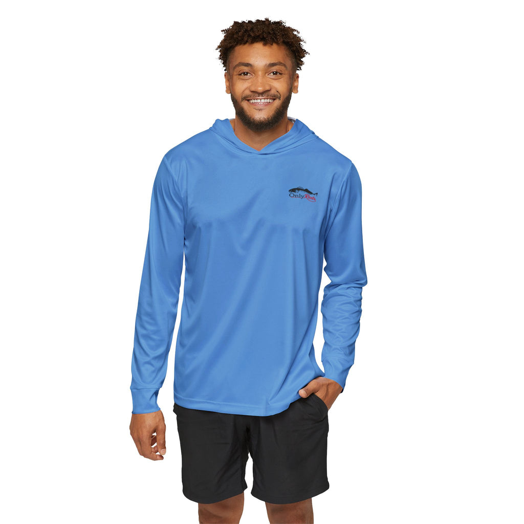 Fishing Hoodie — 'Only Reds' Lightweight Men's Sports Warmup Hoodie