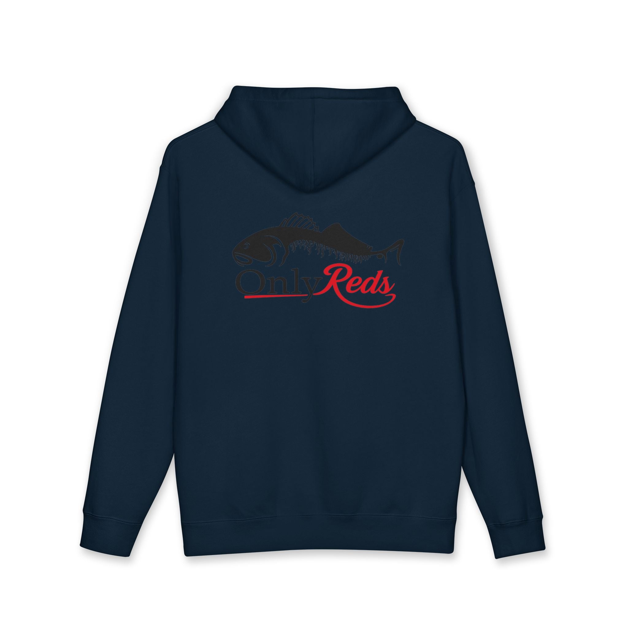 OnlyReds Fishing Hoodie — Graphic Fish Logo Pullover