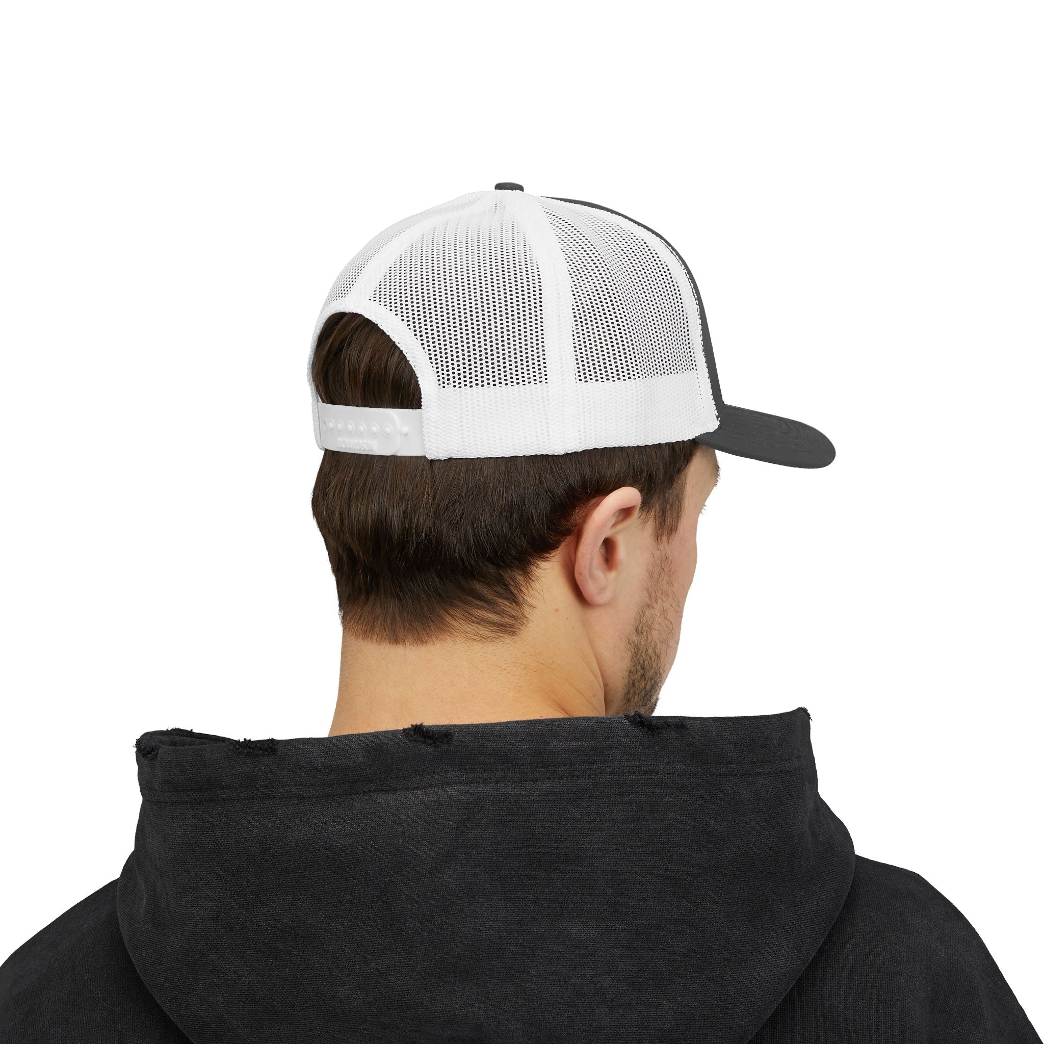 OnlyReds Fishing Trucker Cap — Embroidered Salmon Snapback Hat