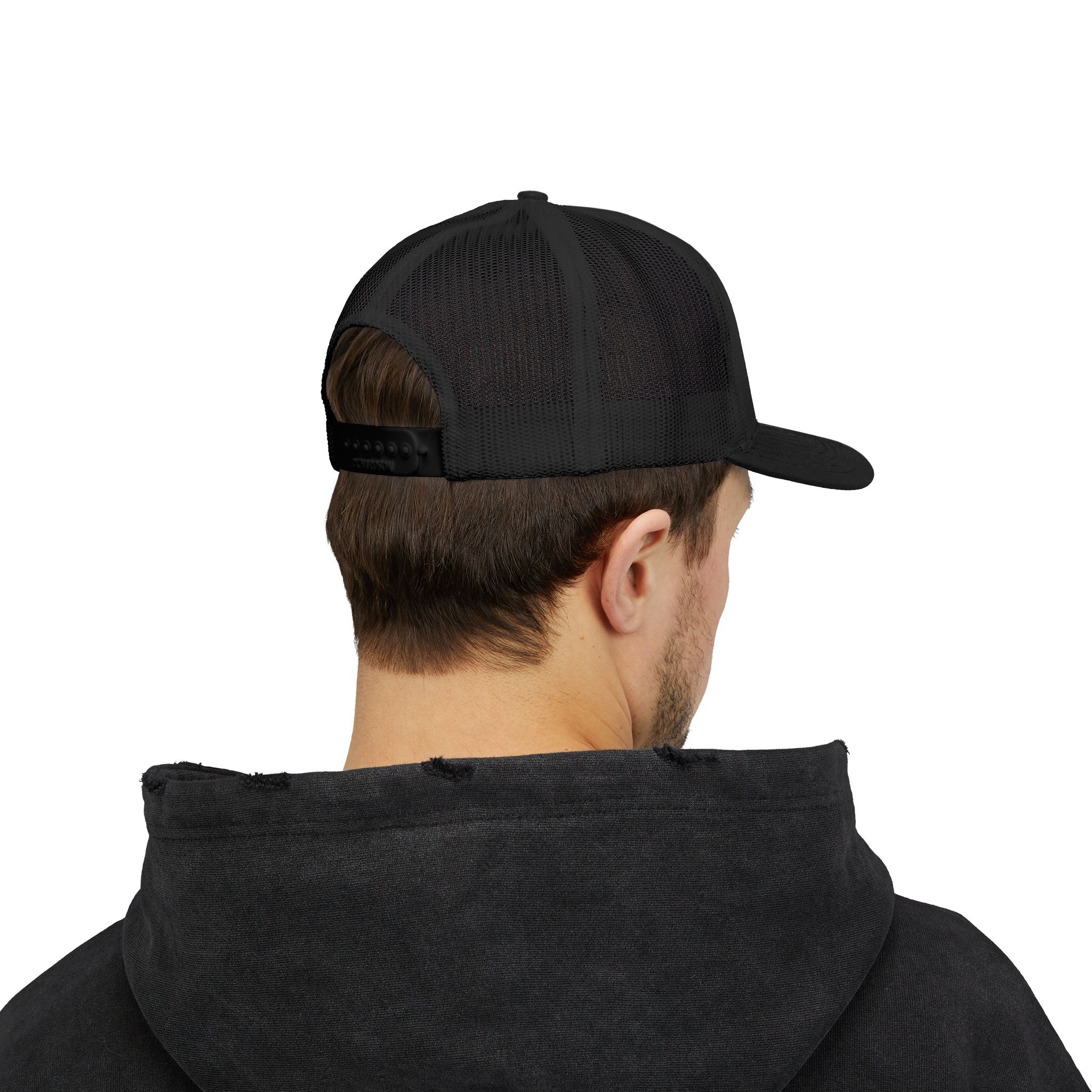 OnlyReds Fishing Trucker Cap — Embroidered Salmon Snapback Hat