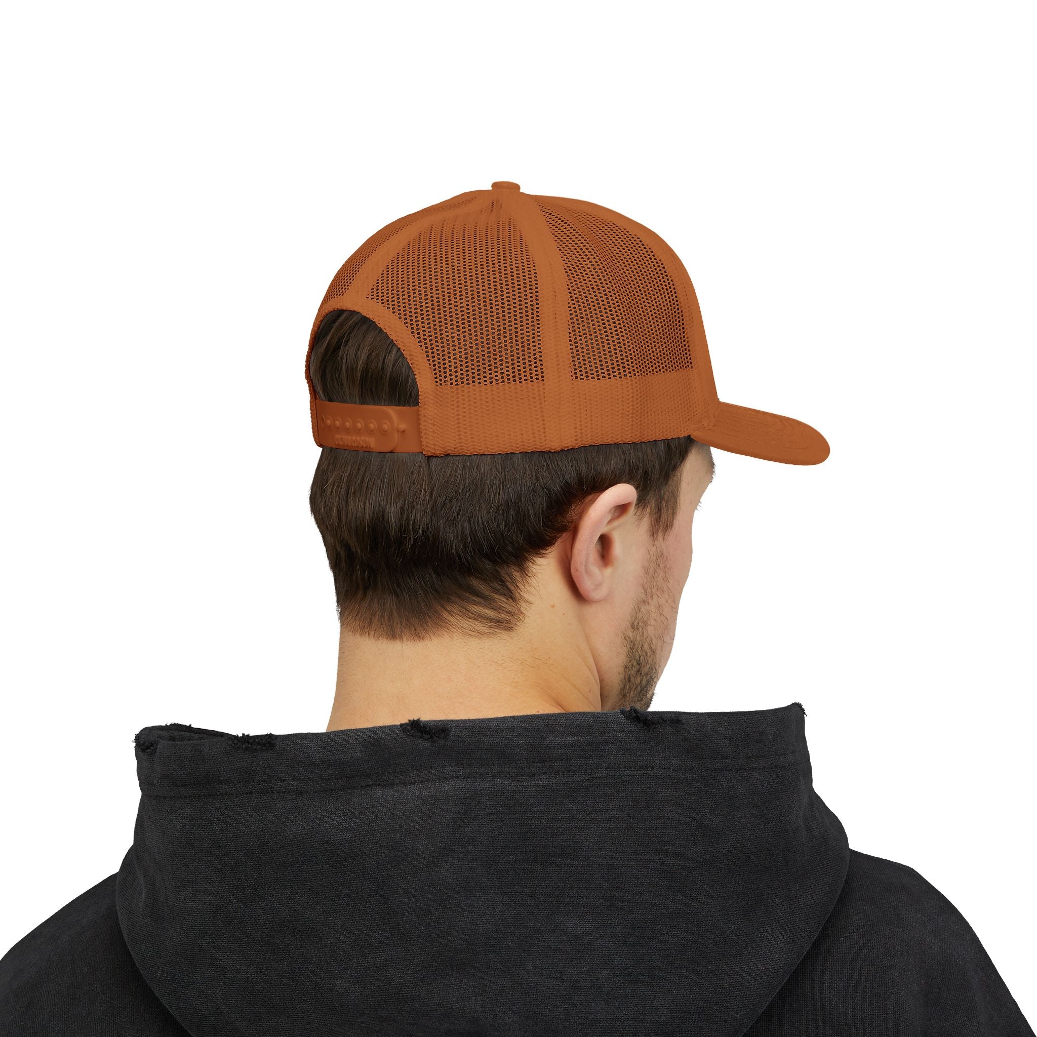 OnlyReds Fishing Trucker Cap — Embroidered Salmon Snapback Hat