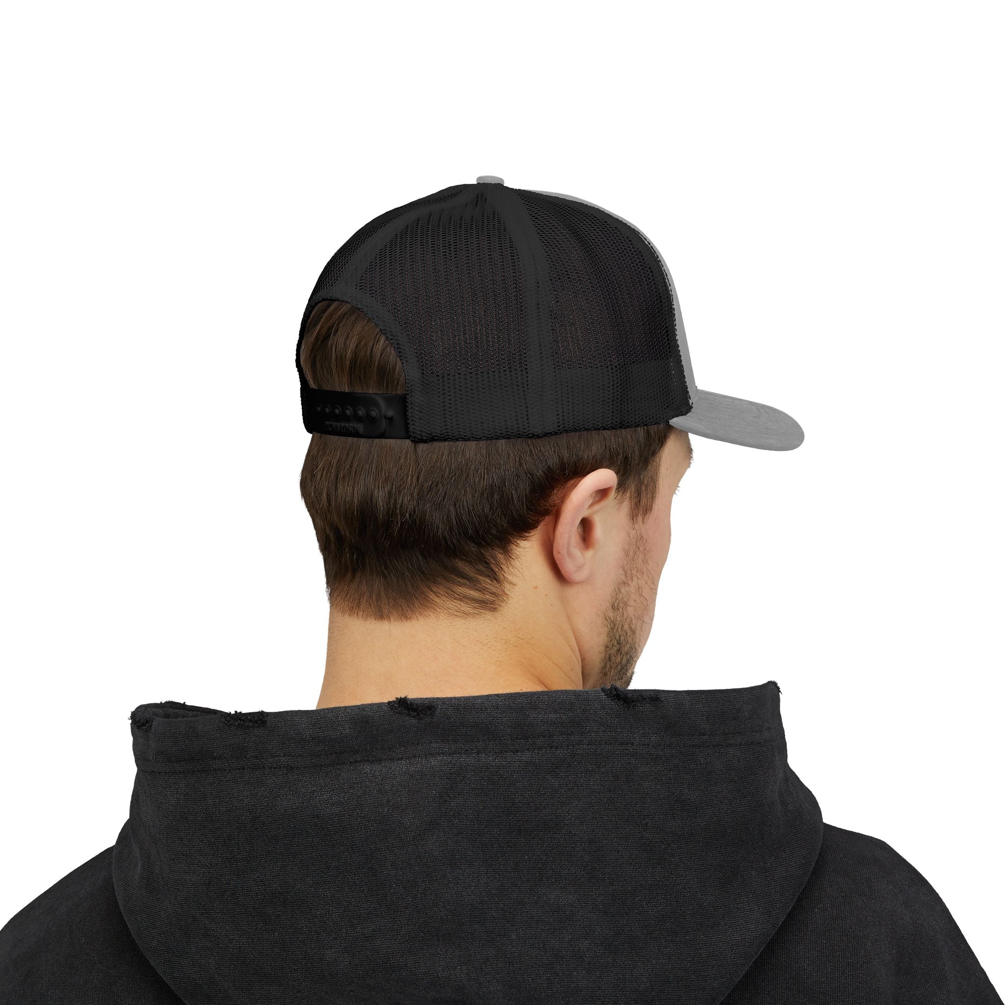 OnlyReds Fishing Trucker Cap — Embroidered Salmon Snapback Hat