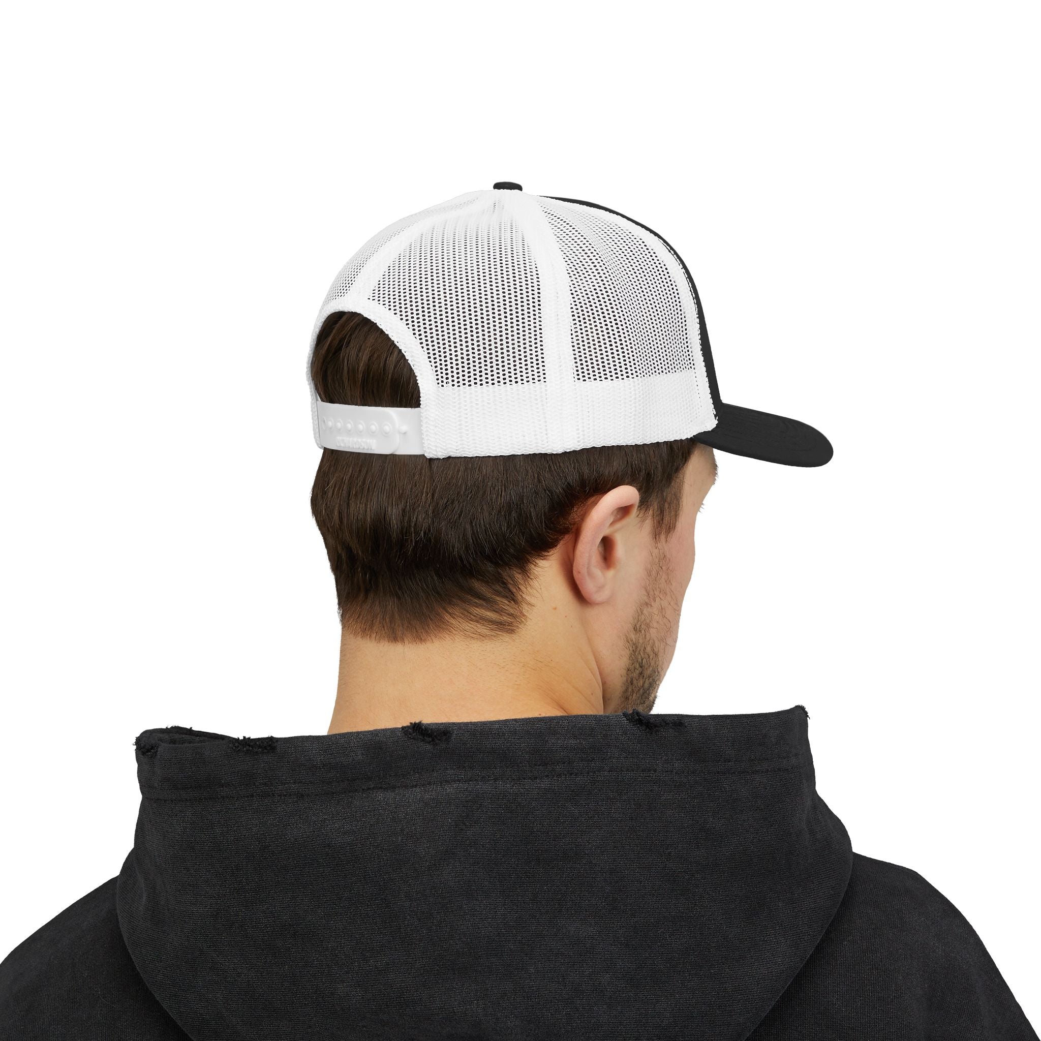 OnlyReds Fishing Trucker Cap — Embroidered Salmon Snapback Hat