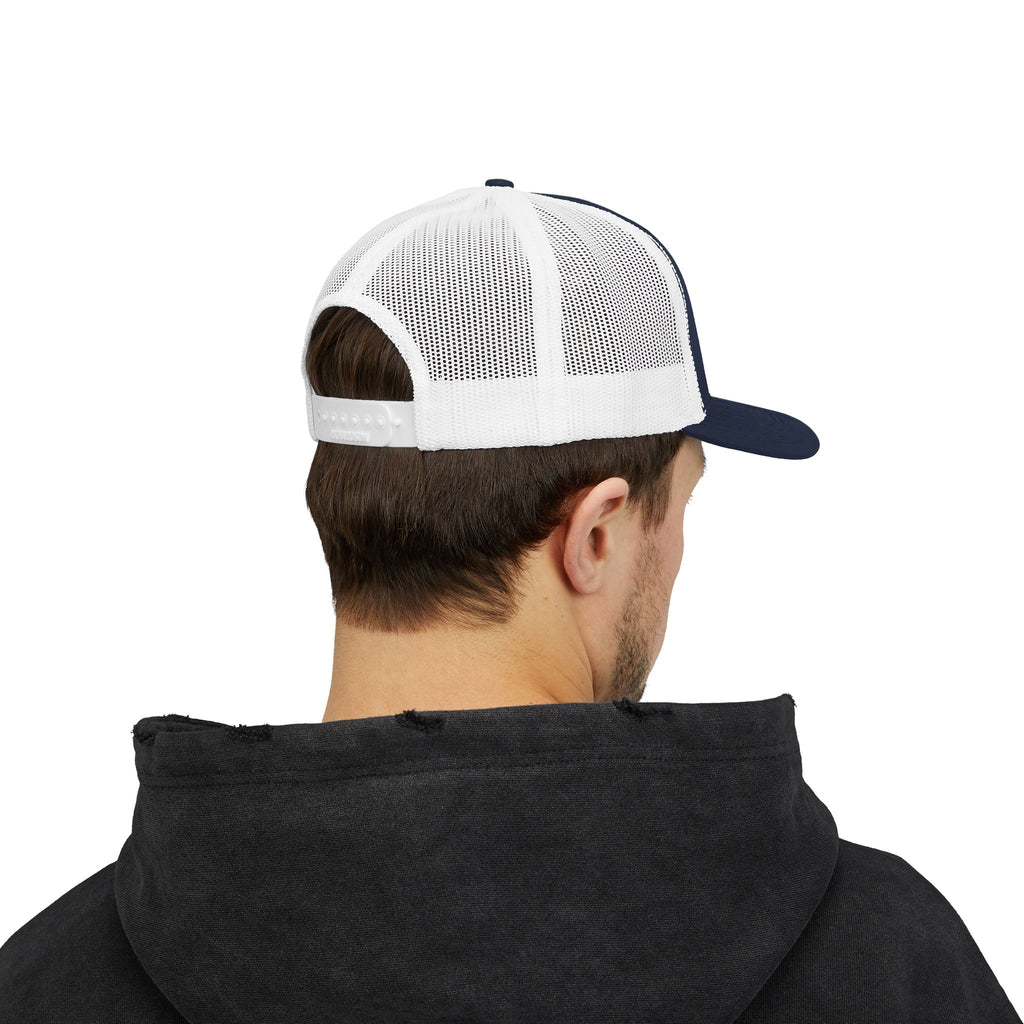 OnlyReds Fishing Trucker Cap — Embroidered Salmon Snapback Hat