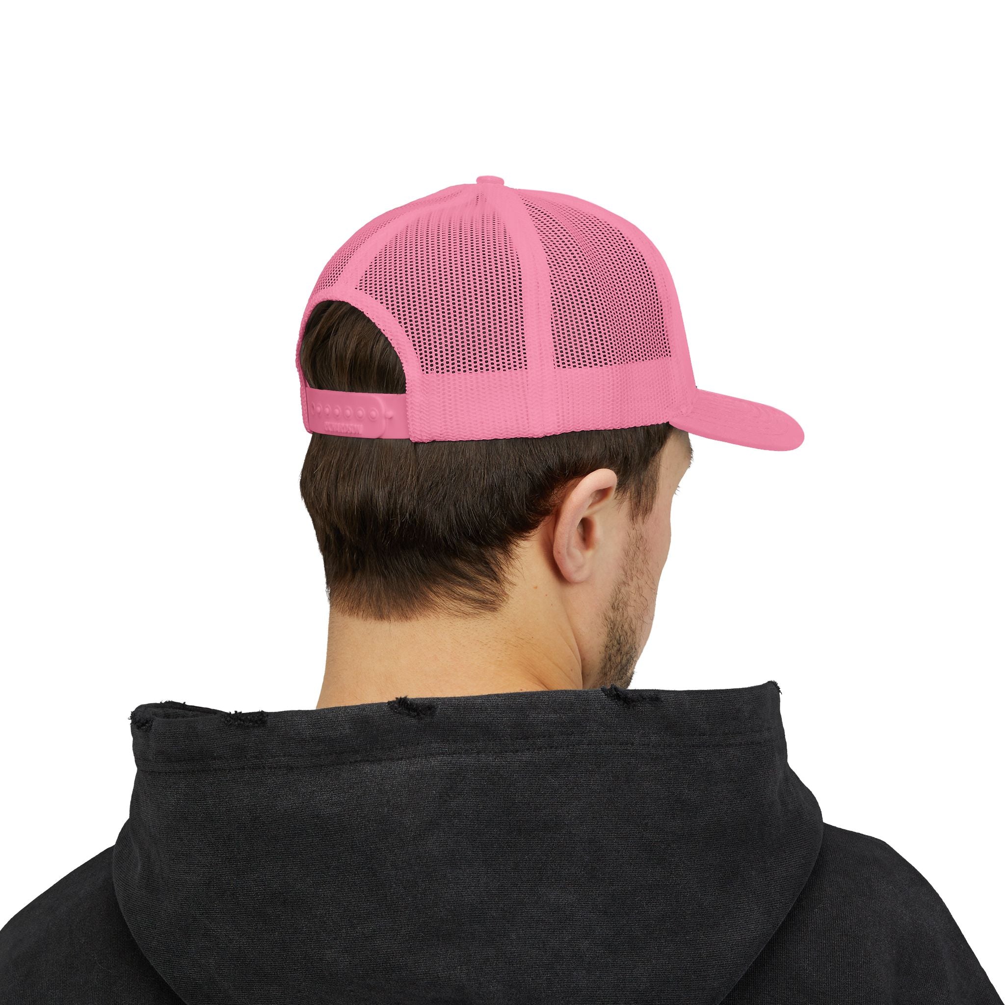 OnlyReds Fishing Trucker Cap — Embroidered Salmon Snapback Hat