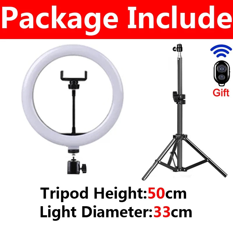 Portable LED Ring Light Tripod