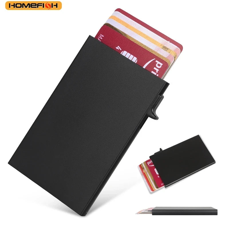 HOMEFISH Portable Metal Card Holder