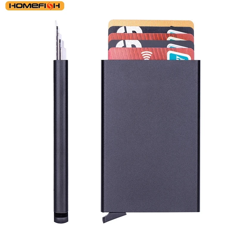 HOMEFISH Portable Metal Card Holder