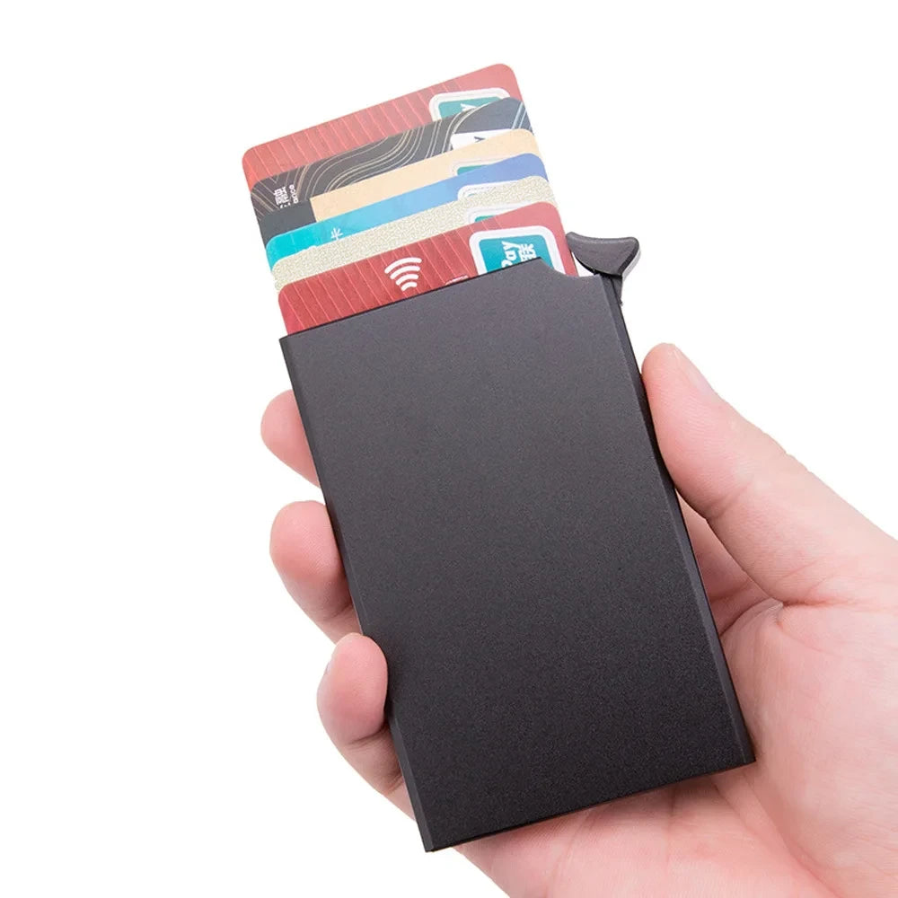 HOMEFISH Portable Metal Card Holder