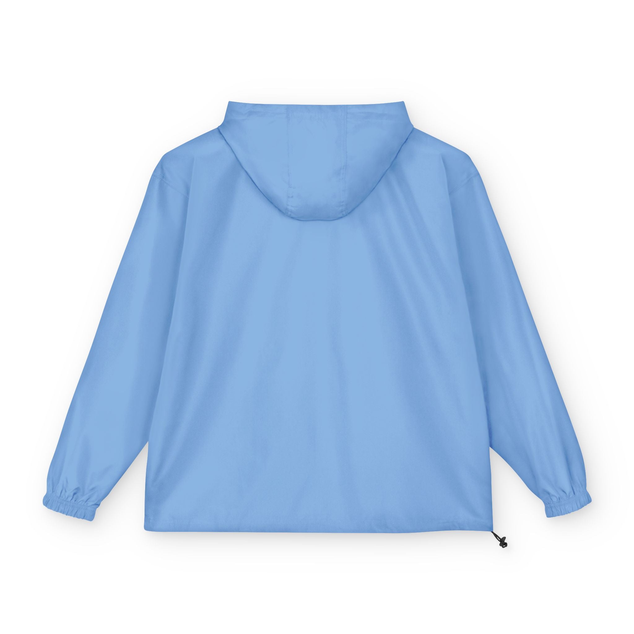 Packable Anorak Jacket — Lightweight Orange Windbreaker with Embroidered Logo