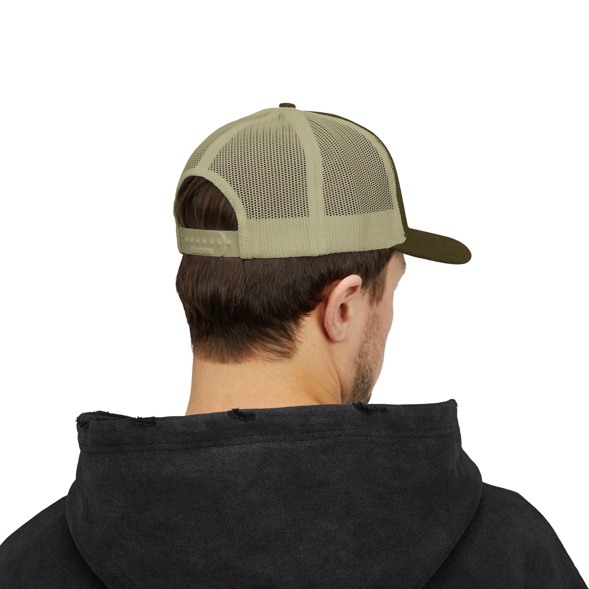OnlyReds Fishing Trucker Cap — Embroidered Salmon Snapback Hat
