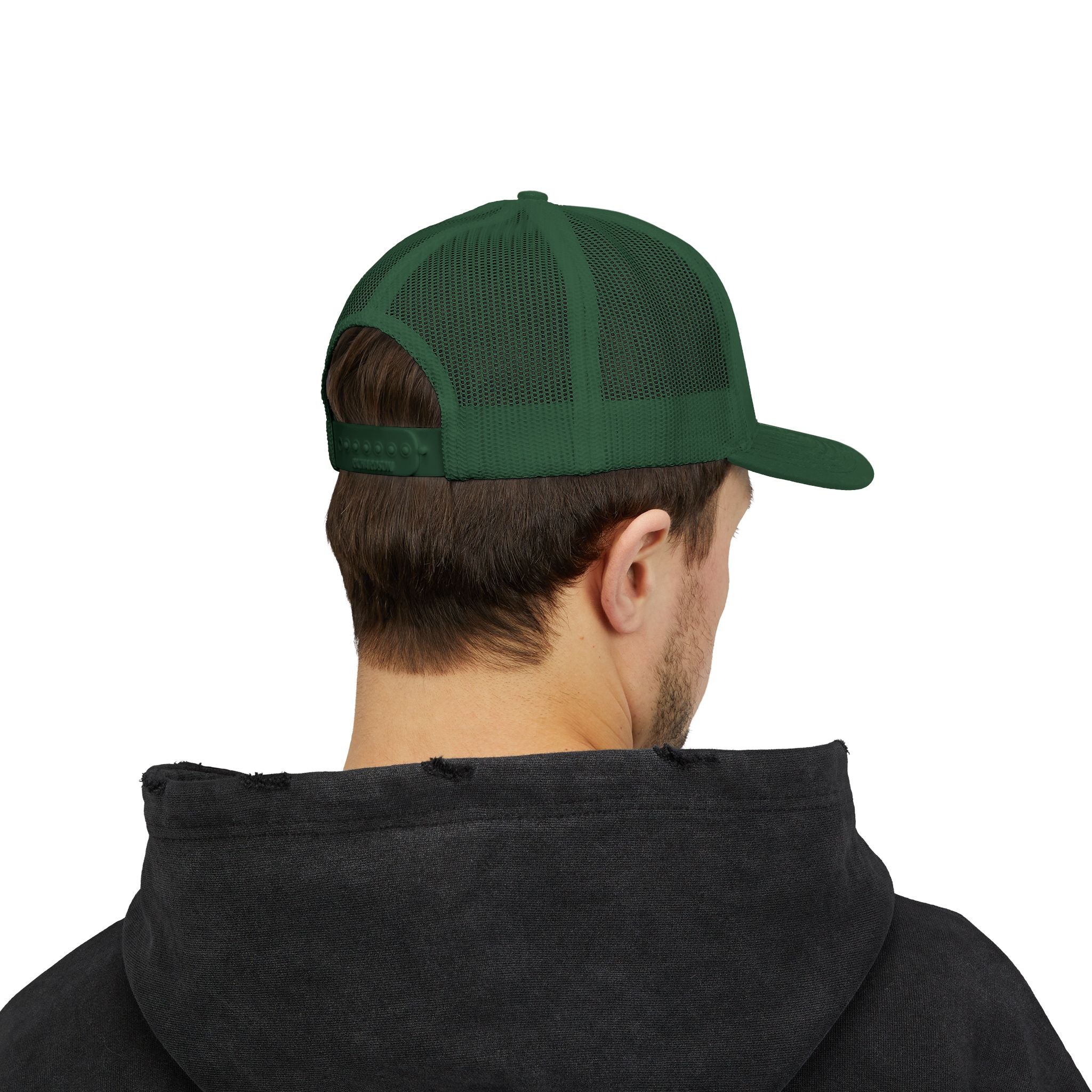 OnlyReds Fishing Trucker Cap — Embroidered Salmon Snapback Hat