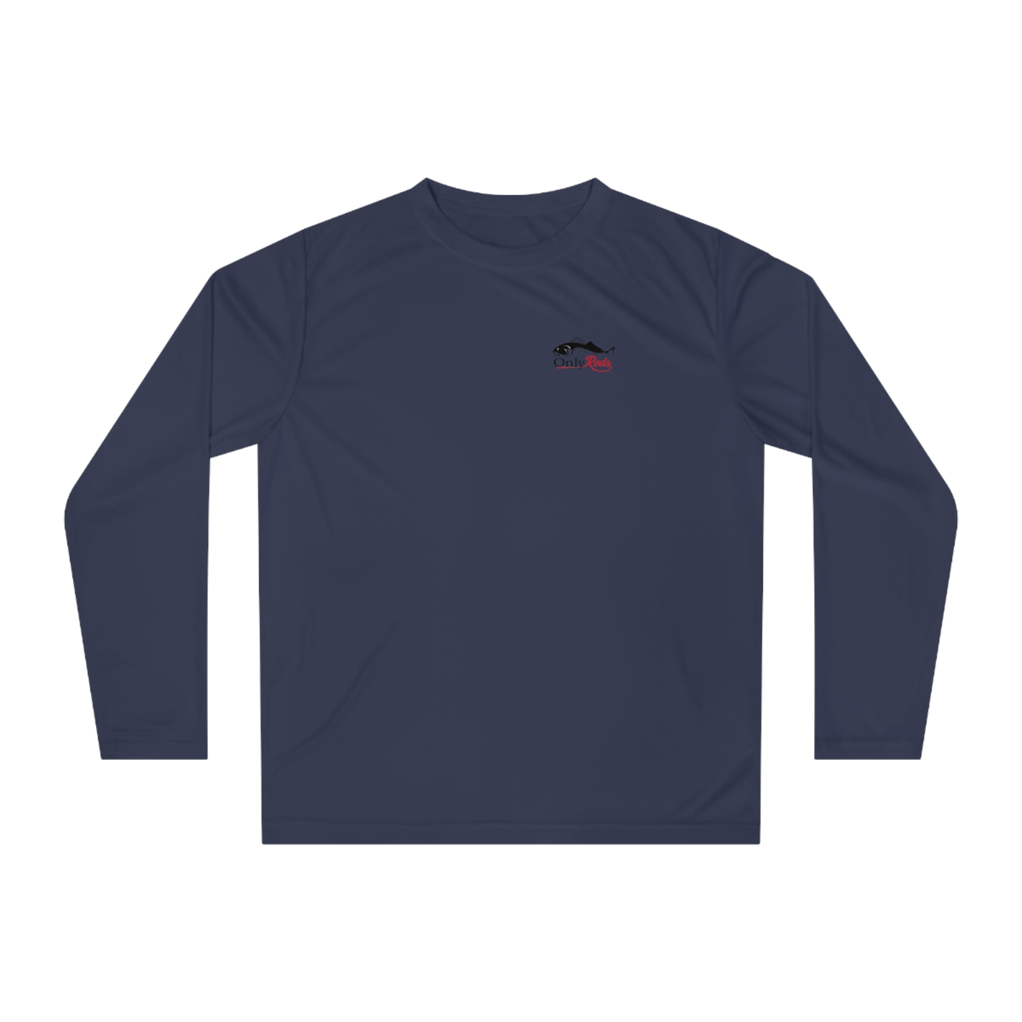 Performance Long Sleeve Shirt — "Only Reds" Fishing Logo