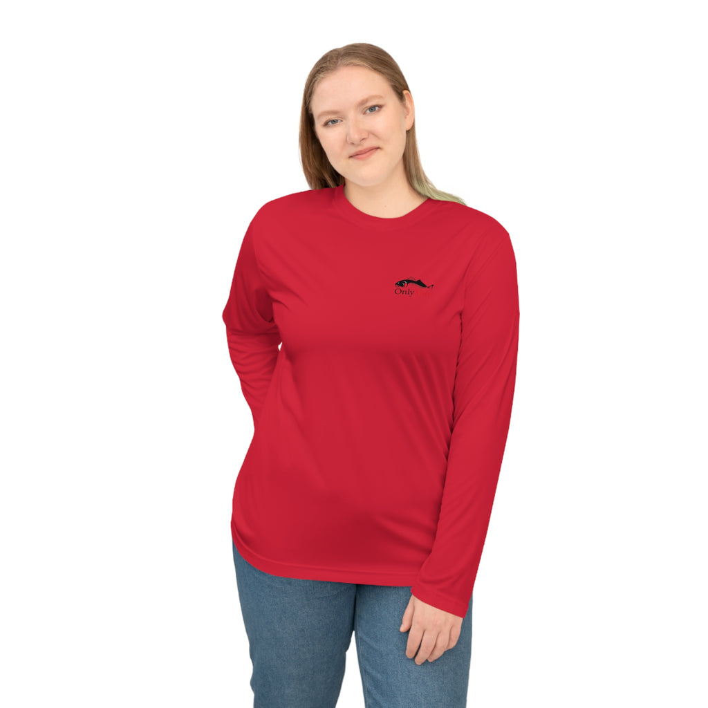 Performance Long Sleeve Shirt — "Only Reds" Fishing Logo