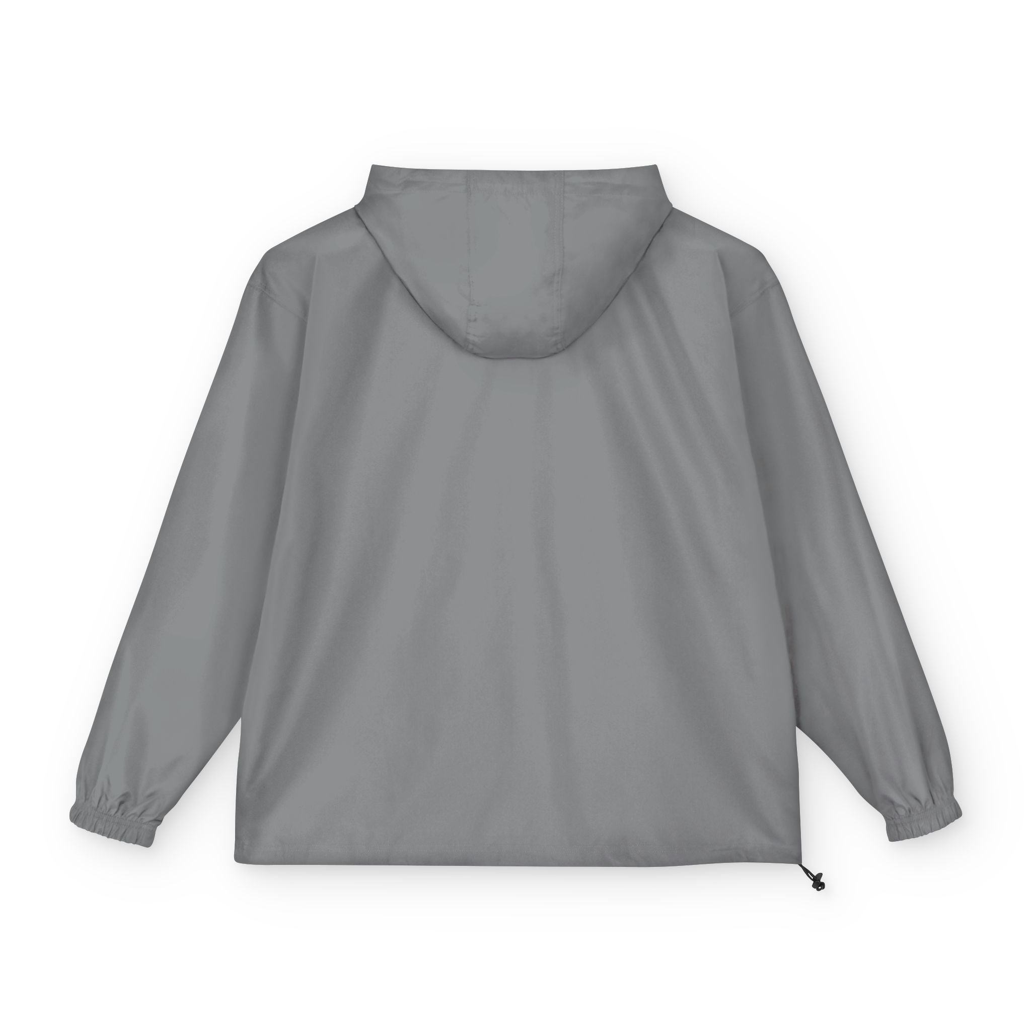 Packable Anorak Jacket — Lightweight Orange Windbreaker with Embroidered Logo