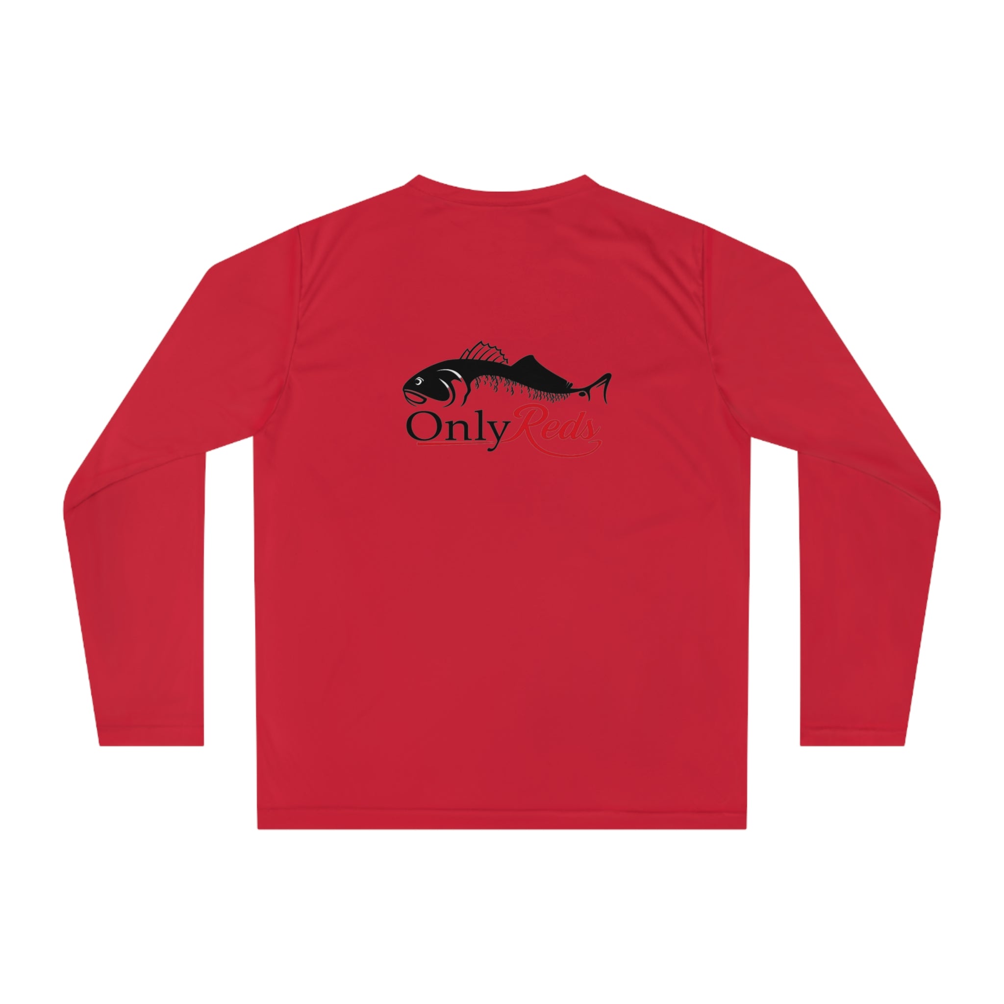 Performance Long Sleeve Shirt — "Only Reds" Fishing Logo