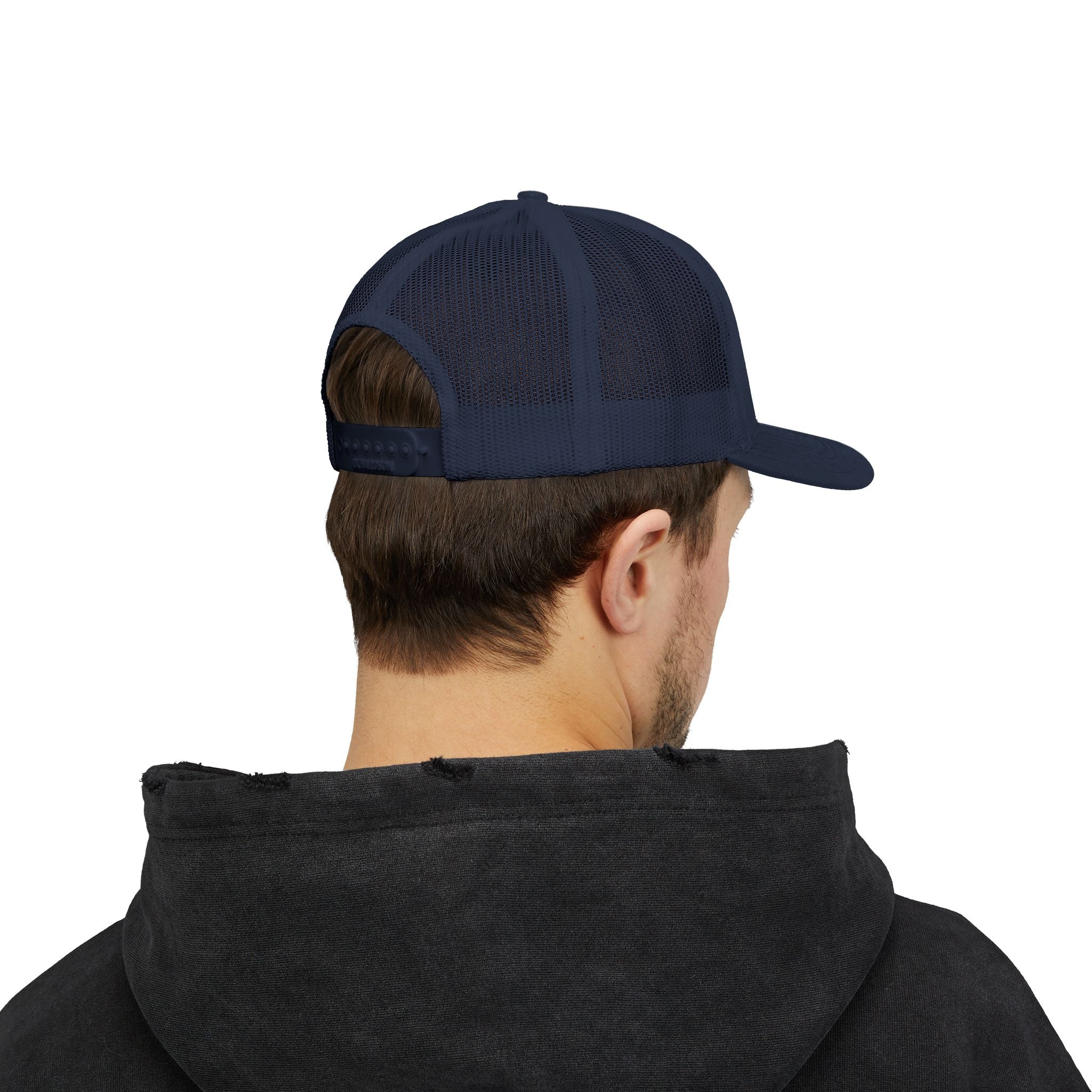 OnlyReds Fishing Trucker Cap — Embroidered Salmon Snapback Hat