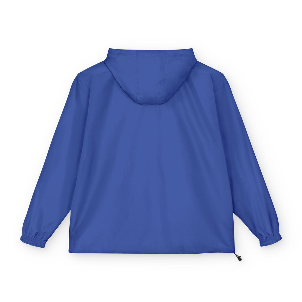 Packable Anorak Jacket — Lightweight Orange Windbreaker with Embroidered Logo