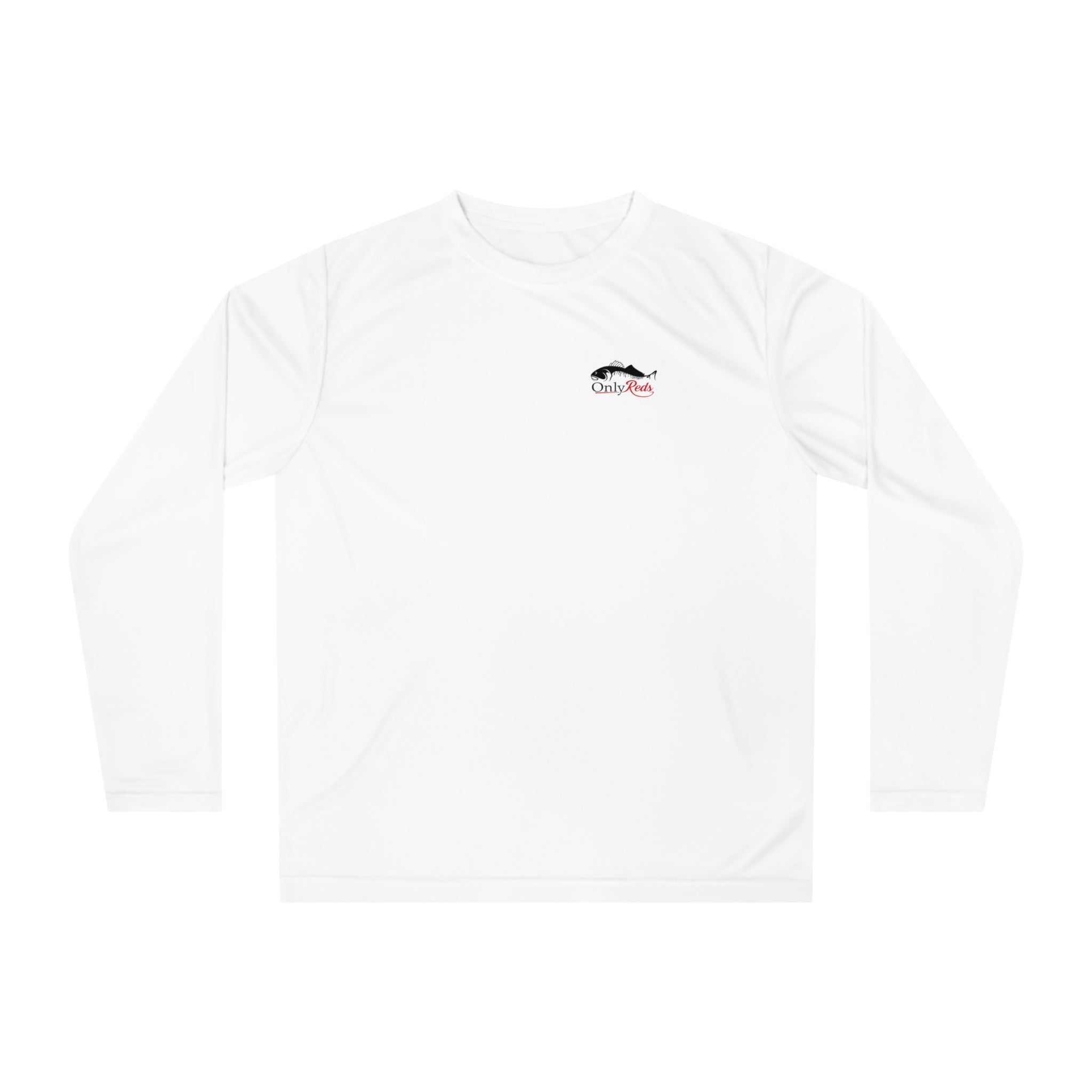 Performance Long Sleeve Shirt — "Only Reds" Fishing Logo