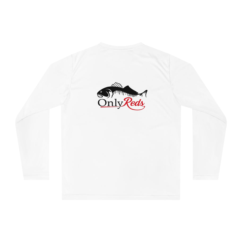 Performance Long Sleeve Shirt — "Only Reds" Fishing Logo
