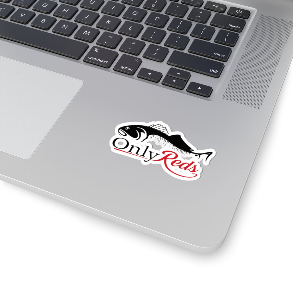 OnlyReds Fish Logo Sticker — Kiss-Cut Fishing Decal