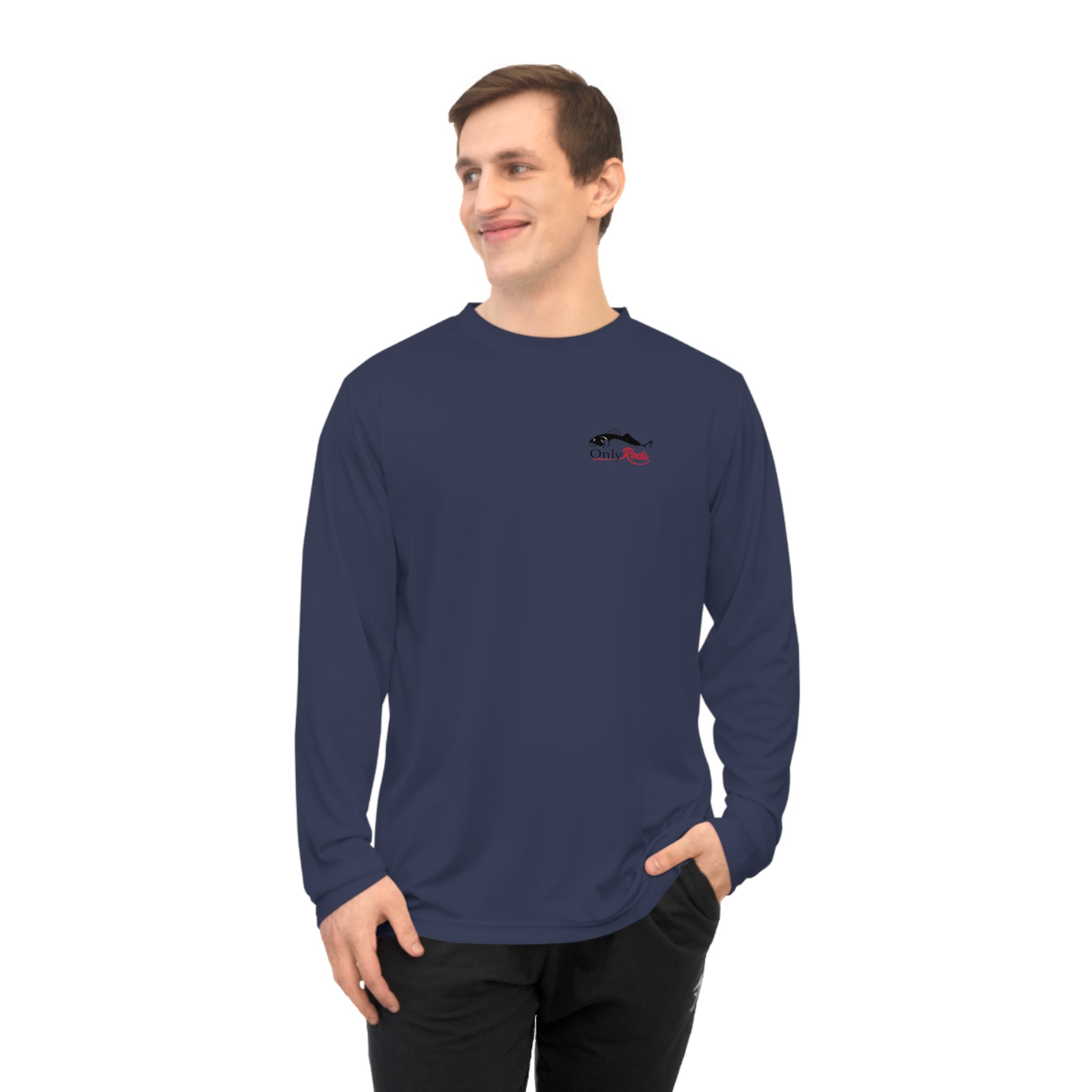 Performance Long Sleeve Shirt — "Only Reds" Fishing Logo