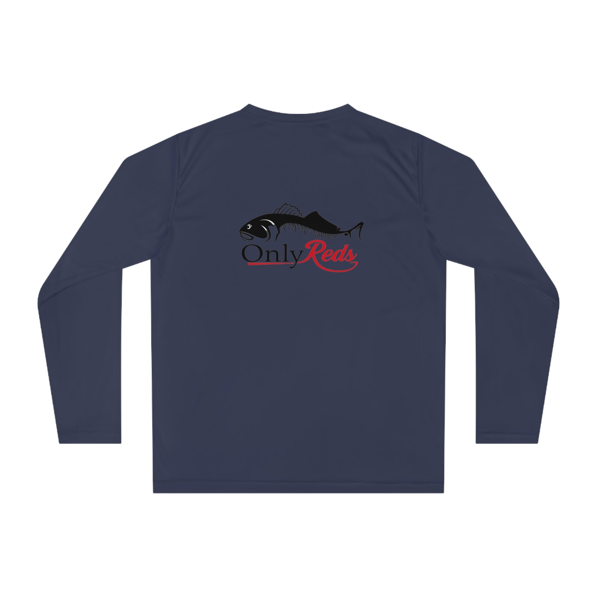 Performance Long Sleeve Shirt — "Only Reds" Fishing Logo