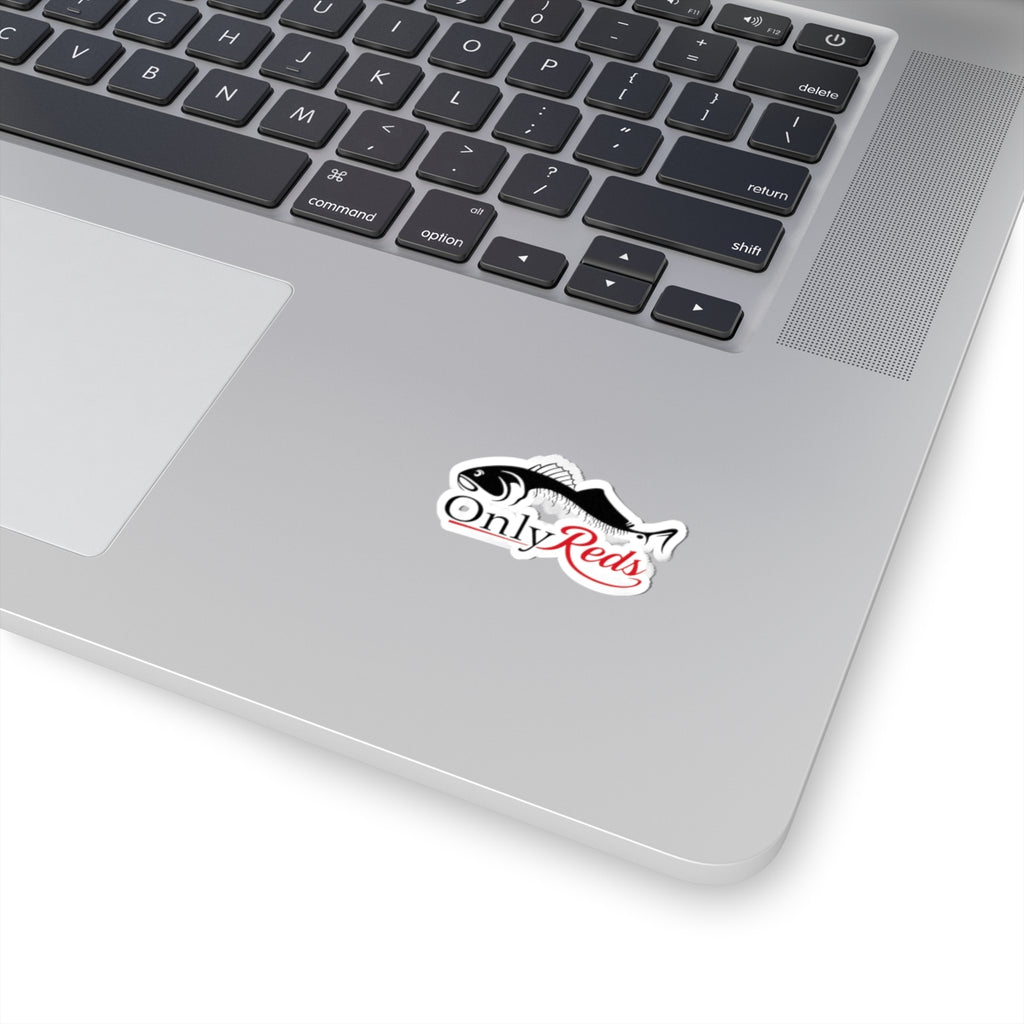 OnlyReds Fish Logo Sticker — Kiss-Cut Fishing Decal