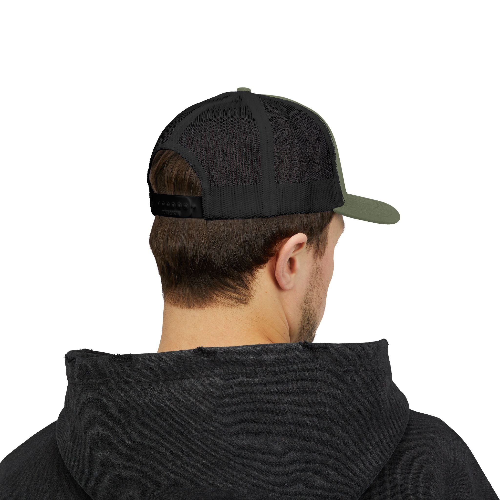 OnlyReds Fishing Trucker Cap — Embroidered Salmon Snapback Hat