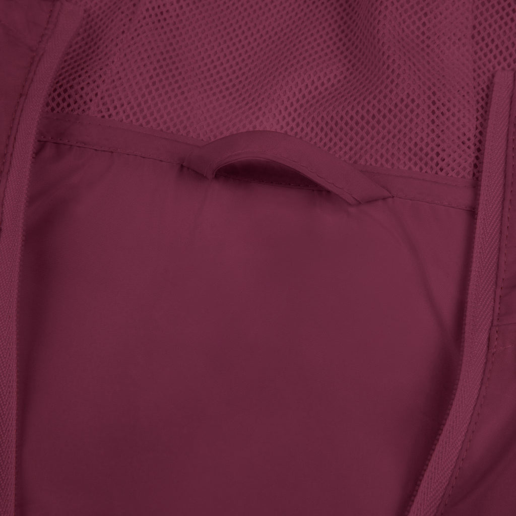 Windbreaker Jacket — "Only Reds" Mountain Logo Lightweight Hooded Windbreaker
