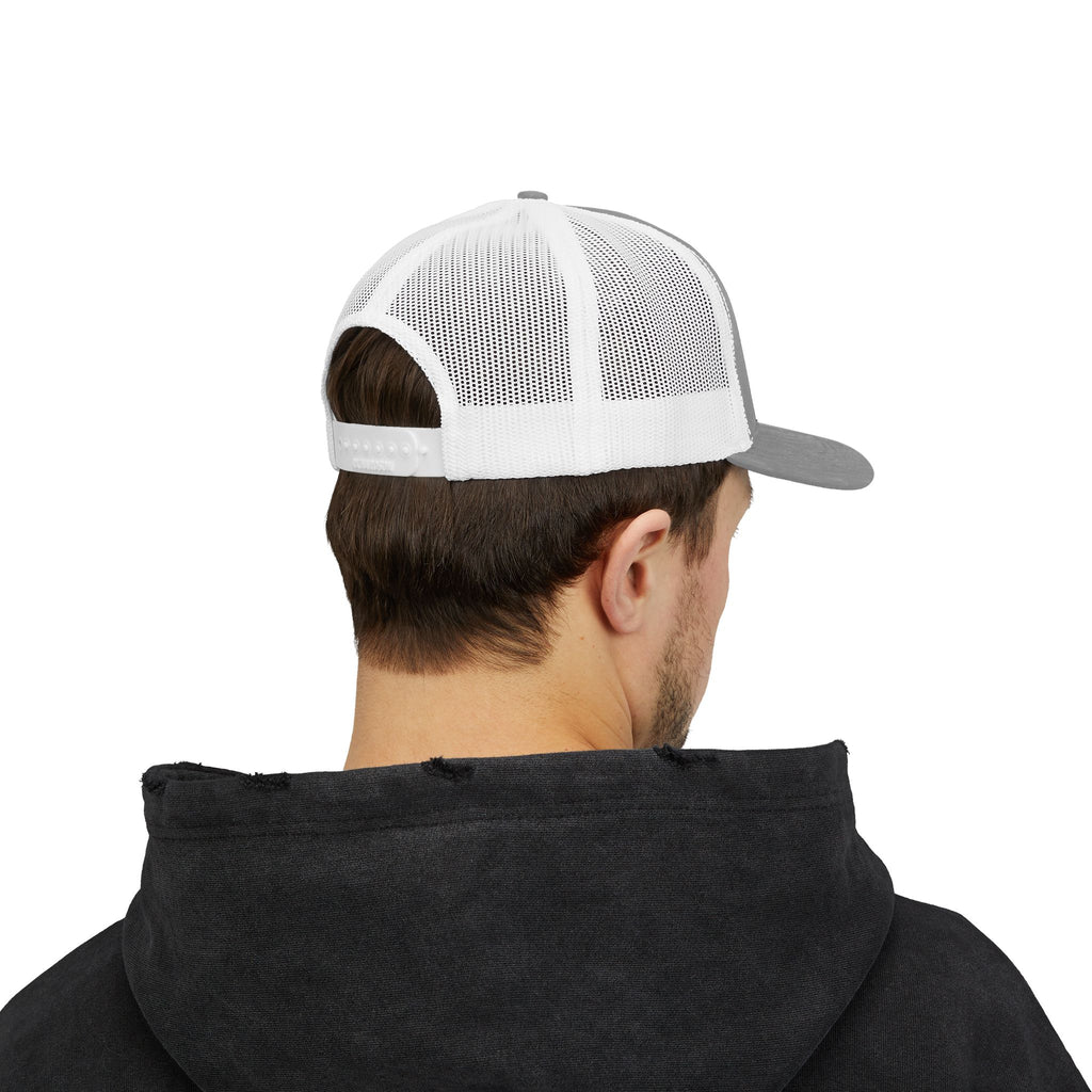 OnlyReds Fishing Trucker Cap — Embroidered Salmon Snapback Hat