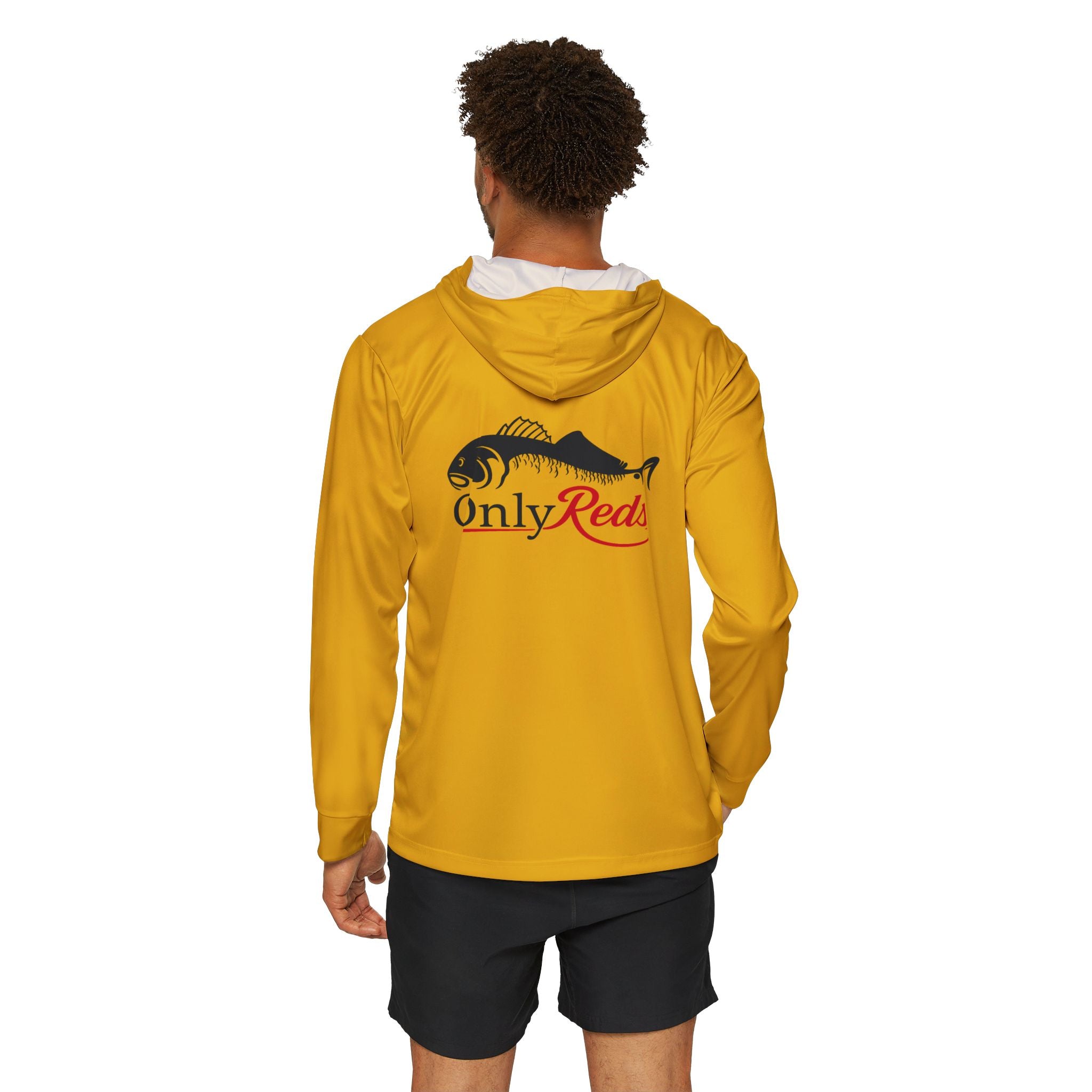 Copy of Copy of Copy of Fishing Hoodie — 'Only Reds' Lightweight Men's Sports Warmup Hoodie