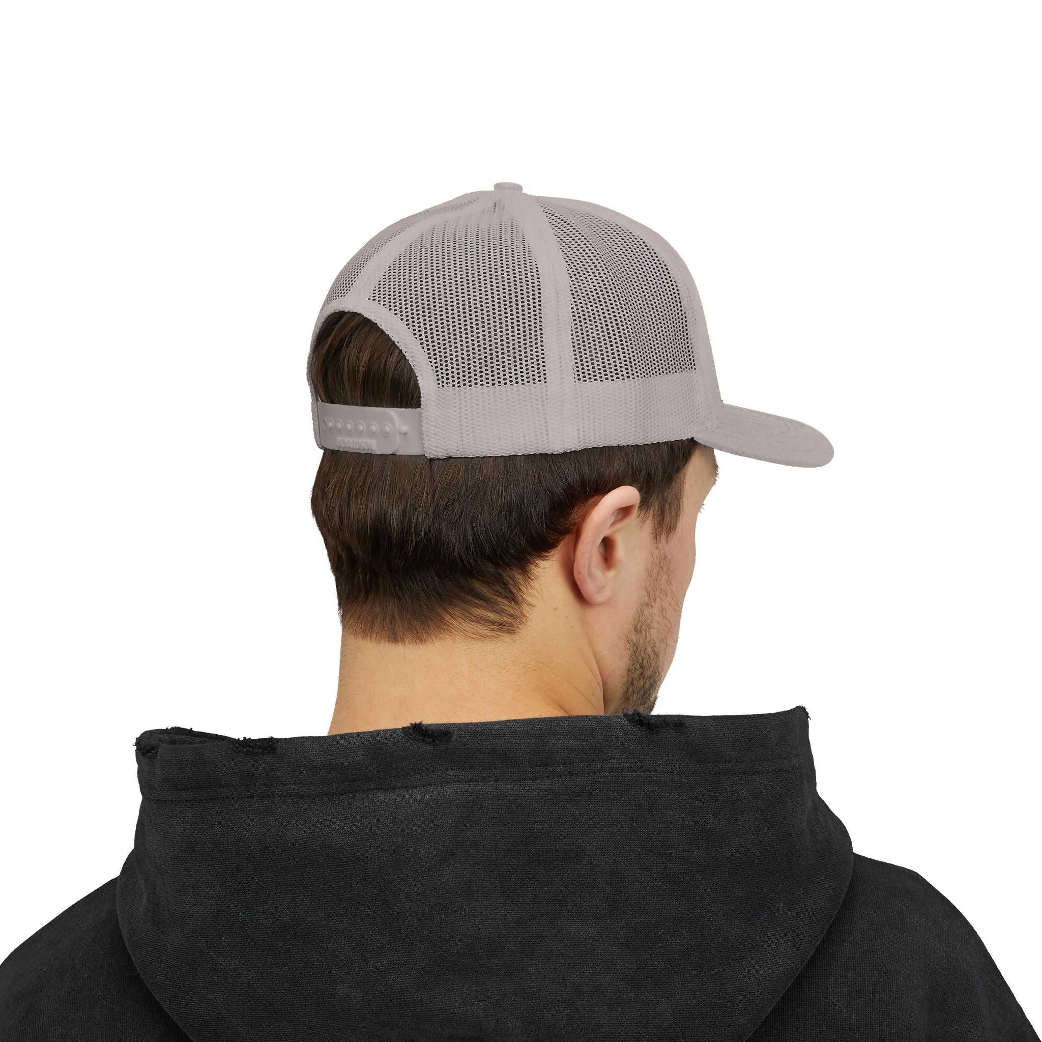 OnlyReds Fishing Trucker Cap — Embroidered Salmon Snapback Hat