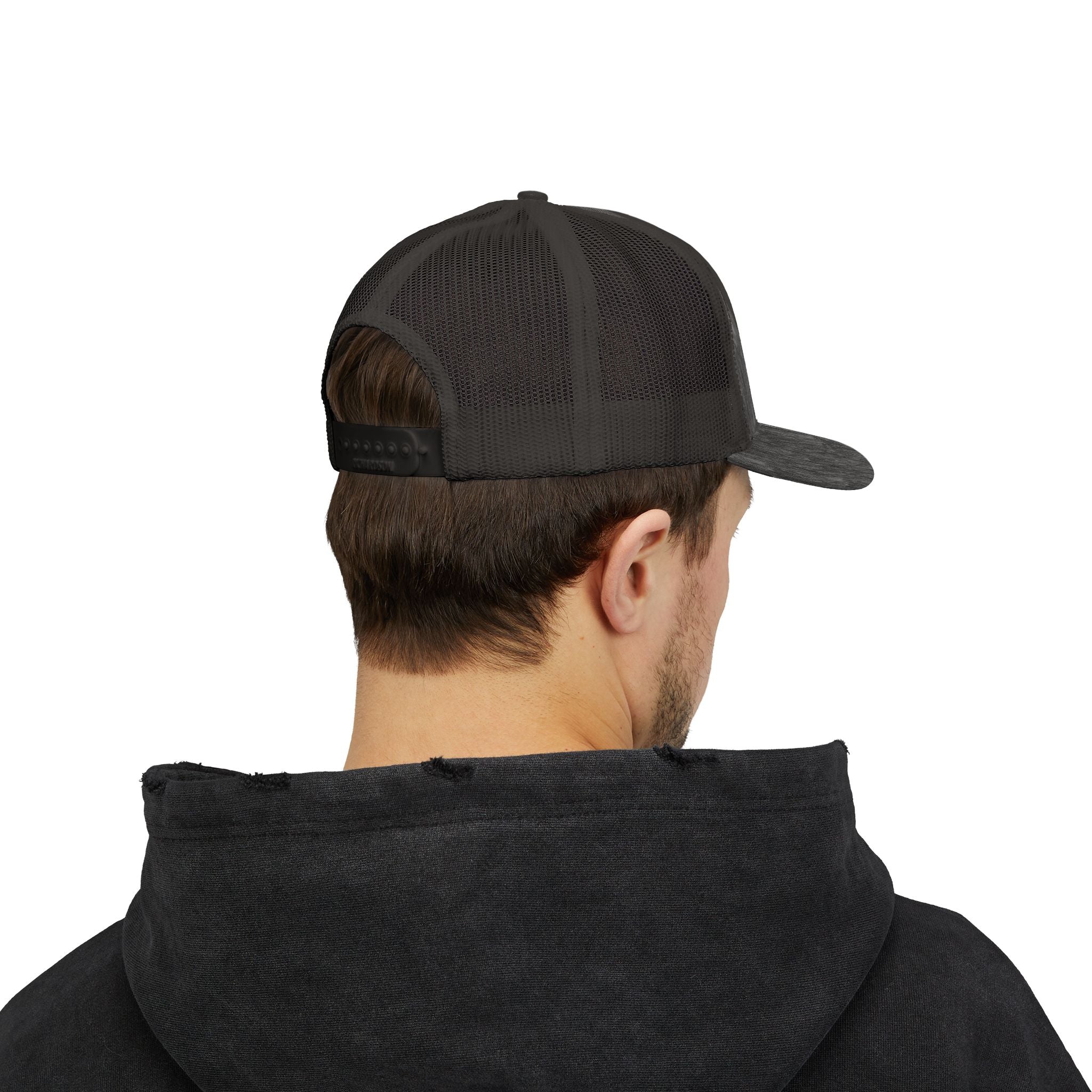 OnlyReds Fishing Trucker Cap — Embroidered Salmon Snapback Hat