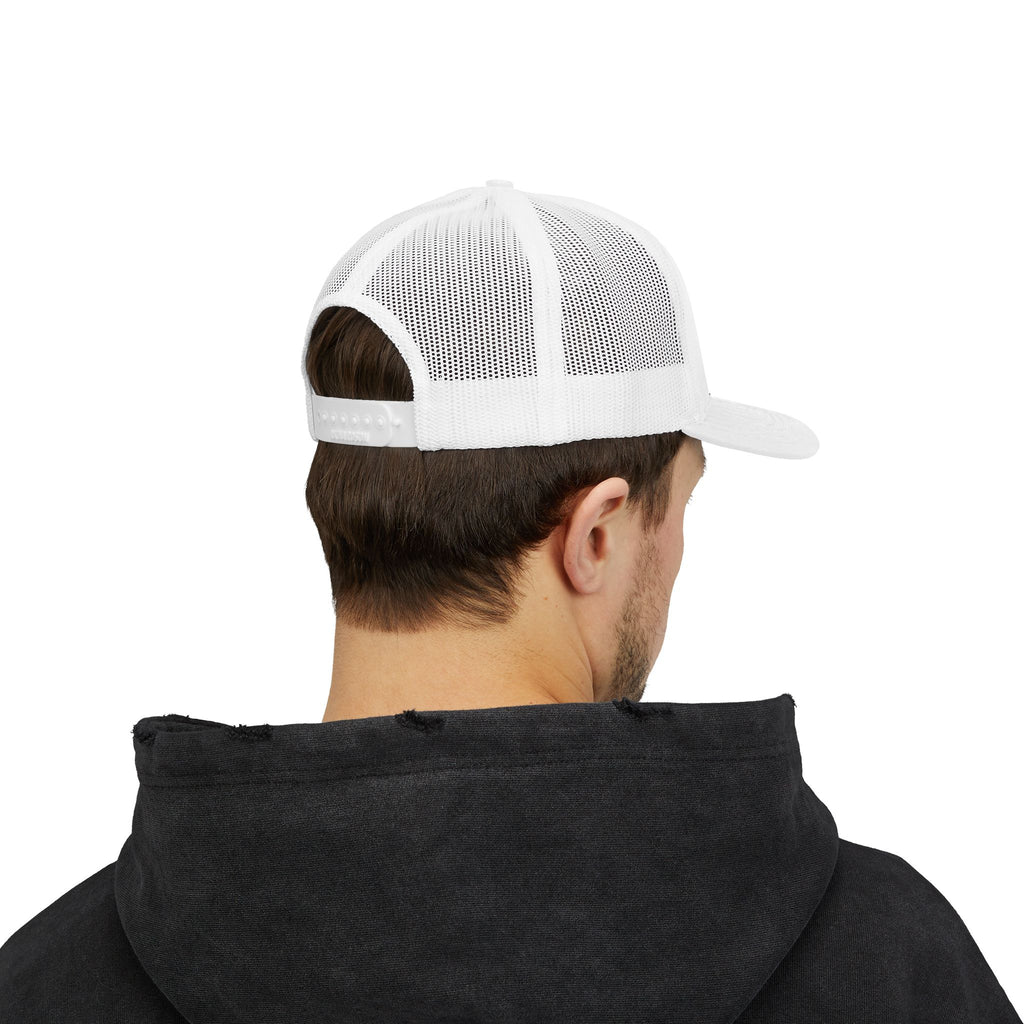 OnlyReds Fishing Trucker Cap — Embroidered Salmon Snapback Hat